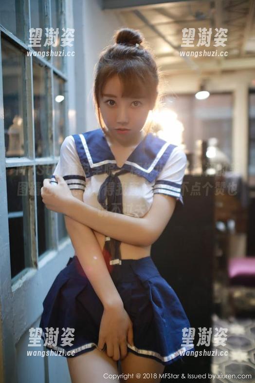 MFStar模范学院 - 樱桃小犊子白裙的美图精选，光线打得我直心颤，不点个赞也说不过去！