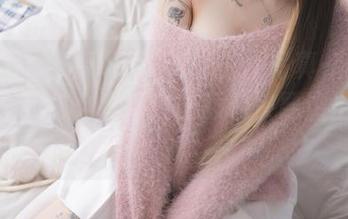 Yuka(유카)BlueCake最新写真-夜间沐浴红，我怎么觉得这些颜色快要溢出来了？