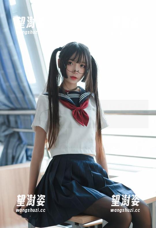 一口气刷完！喵糖映画棕色女仆装写真图包